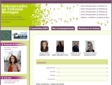 Tablet Screenshot of entreprendre-au-feminin.net